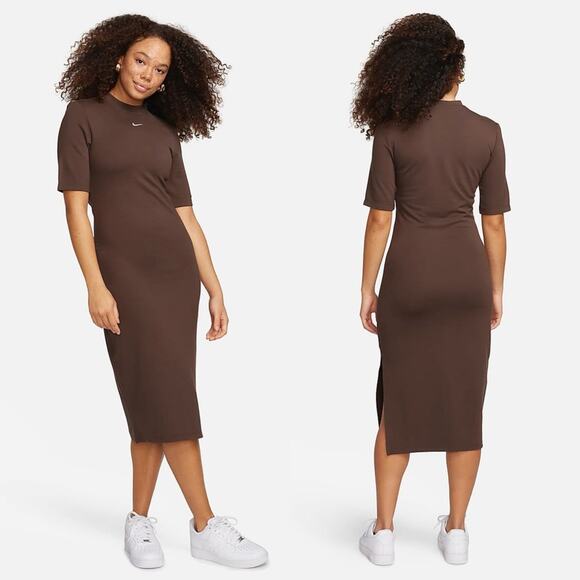 Nike Essential Midi Dress in Brown S - Picture 7 of 7